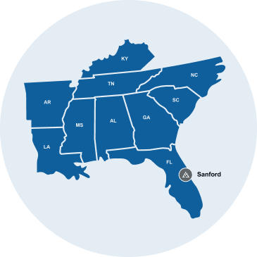 sanford location map