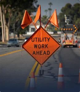 Utility Work Head Sign
