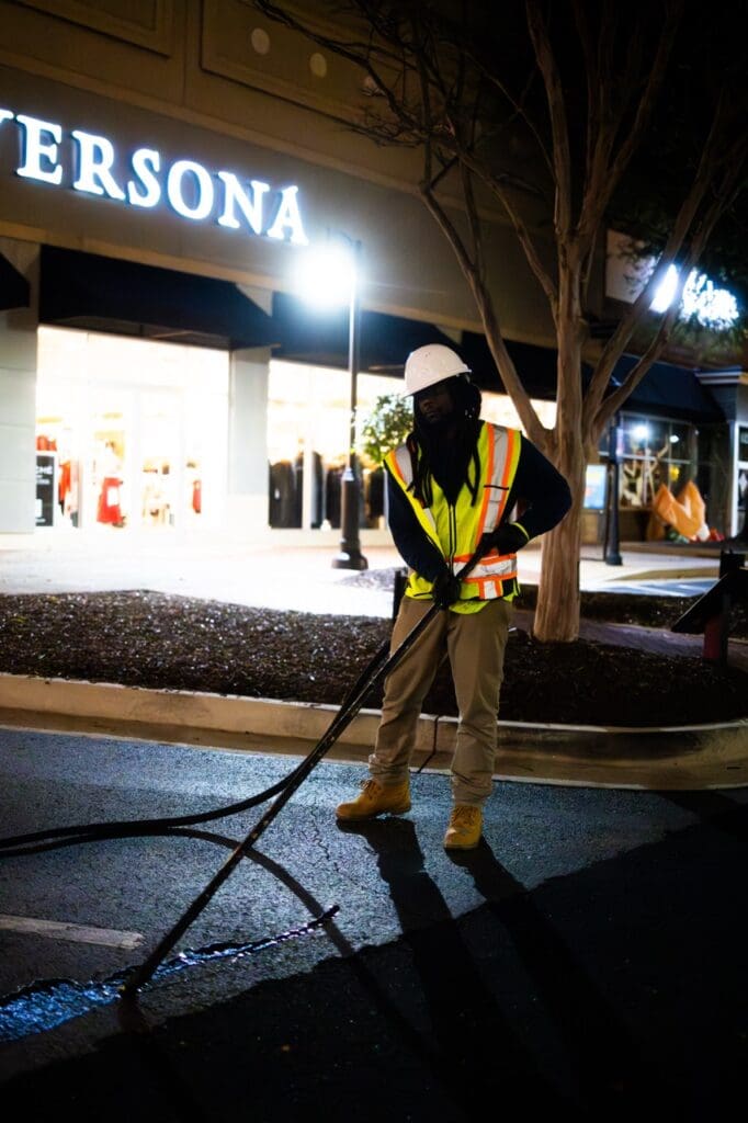 Crack filling job in Florida