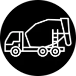 Concrete curbing icon for commercial and roadway edging installation
