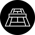 Sports surfacing icon for courts and recreational pavement installation